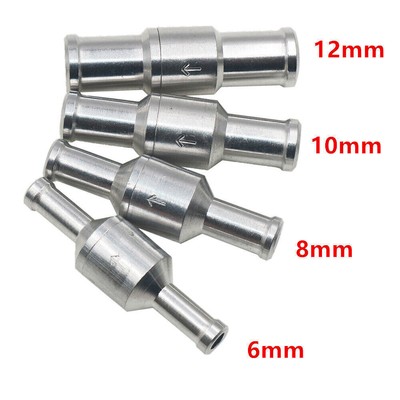 Rückschlagventil 6/8/10/12mm Kraftstoff Benzin Einwegventil Auminium Diesel