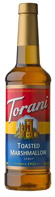 Torani Toasted Marshmallow Syrup 25.4 Fl Oz Coffeehouse Flavor Enhancer
