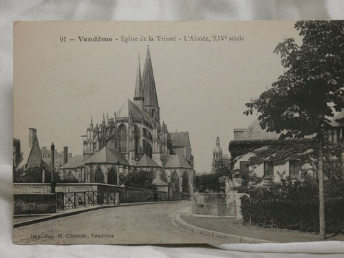 POSTCARD 1907-15 Vendóme Eglise De La Trinité L'Abside, XIV Siécle VINTAGE - Picture 2 of 4
