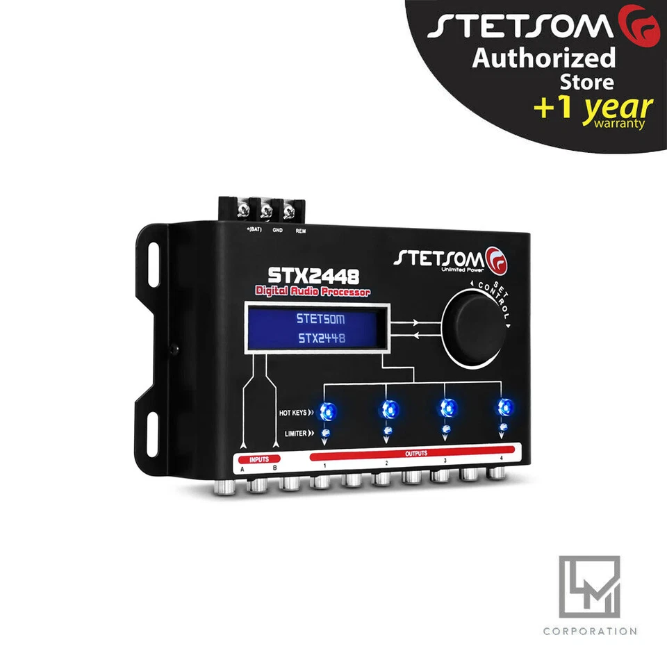 Stetsom Stx2448 Digital Audio Equalizer Processor Car Audio - Fast Delivery - Image 3 of 4