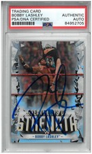 BOBBY LASHLEY SIGNED AUTOGRAPH SLABBED WWE 2021 TOPPS CHROME CARD PSA DNA