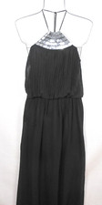 Vince Camuto Women's Halter Black Maxi Dress Size 2 STie Back Holiday Dress NWT