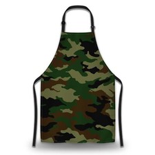 Garden Apron for Women Camouflage Funny Aprons for Men for Kitchen Cooking Re...