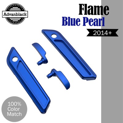 Color Matched Saddlebag Lid Lever & Latch Cover Set Kit For 14+ Harley Touring