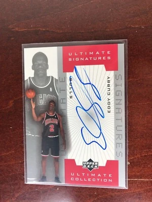 2001/02 ULTIMATE COLLECTION EDDY CURRY ULTIMATE SIG AUTOGRAPH - CHICAGO BULLS - Photo 1/2
