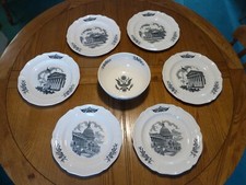 Wykonane przez Wedgewood dla J E Caldwell Washington, 6 xPlates i Federal City Bowl.
