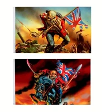 IRON MAIDEN The Trooper Eddie Banner Flag 3’ X 5’ (36” X 60”) Heavy Metal -