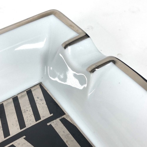 CARTIER logo Ashtray Jewelry case Accessory tray Interior ashtray White/Black - Picture 6 of 13