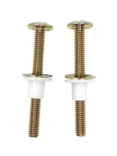 2Pcs Toilet Seat Screws, Steel Toilet Seat Hinge Bolts and Nuts Top Mount