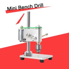 Micro Taladro de Banco Mini Taladro con Adaptador de Corriente Ajustable de Velocidad NUEVO