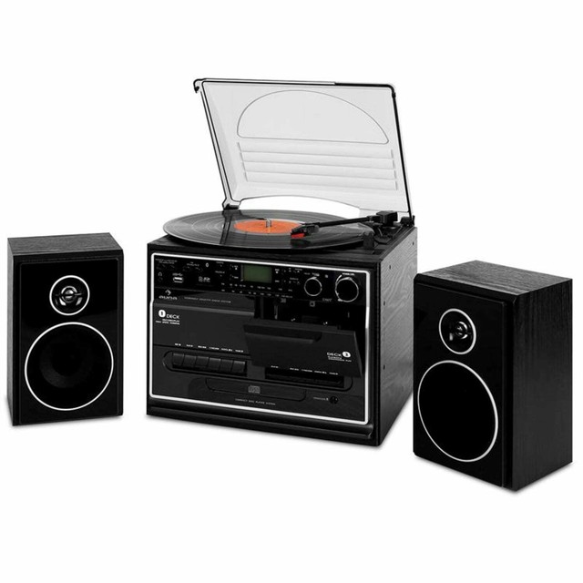 Auna 388-BT Cadena de Musica Equipo Sonido Estereo Tocadiscos 2