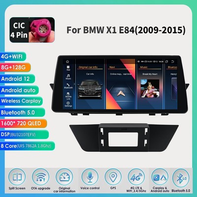For BMW X1 E84 CIC 2009-2015 Android 10.0 Car GPS Navigation Radio 10.3'' Wifi BT