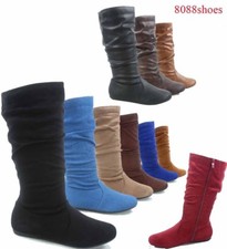 Womens Fashion Causal Zipper Round Toe Slouch...