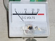 NEW SMALL 0-30V DC 30 V VOLT ANALOG VOLTAGE PANEL METER DC VOLTMETER USA SHIP