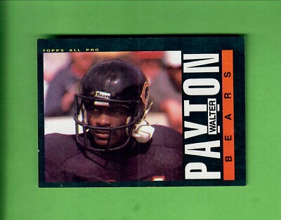 1985 TOPPS #33 WALTER PAYTON - HALL OF FAME - CHICAGO BEARS NEAR MINT