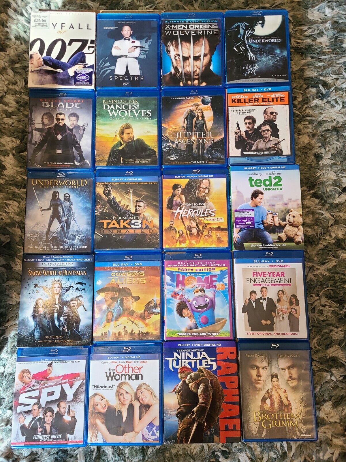 Assortiment de films Blu Ray 2 $-8 $