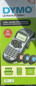 DYMO Portable Printer Handheld Label Maker Black Silver Letratag 100H+. SEALED