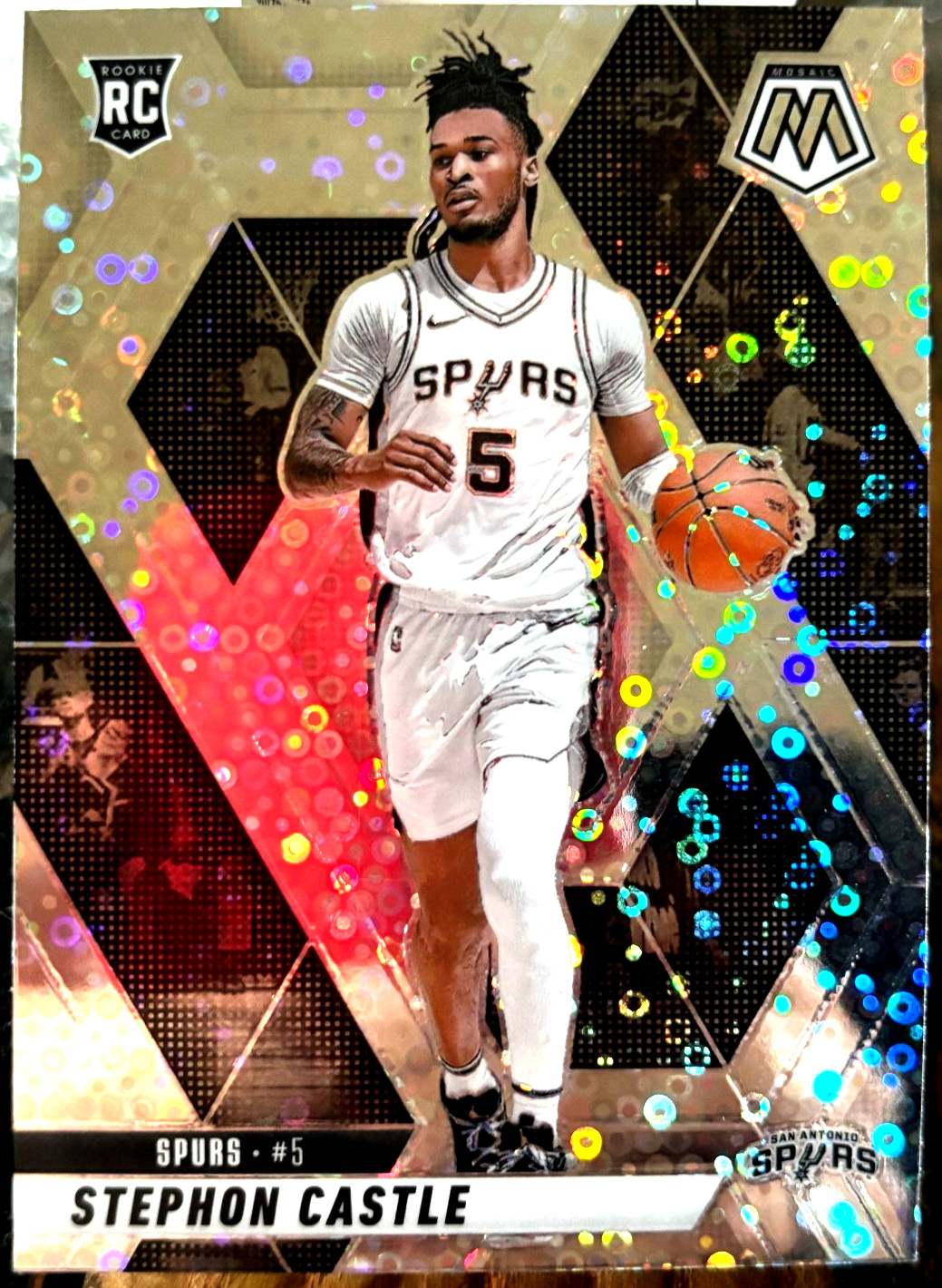 2024-25 Stephon Castle Mosaic Silver Disco Rookie RC #236