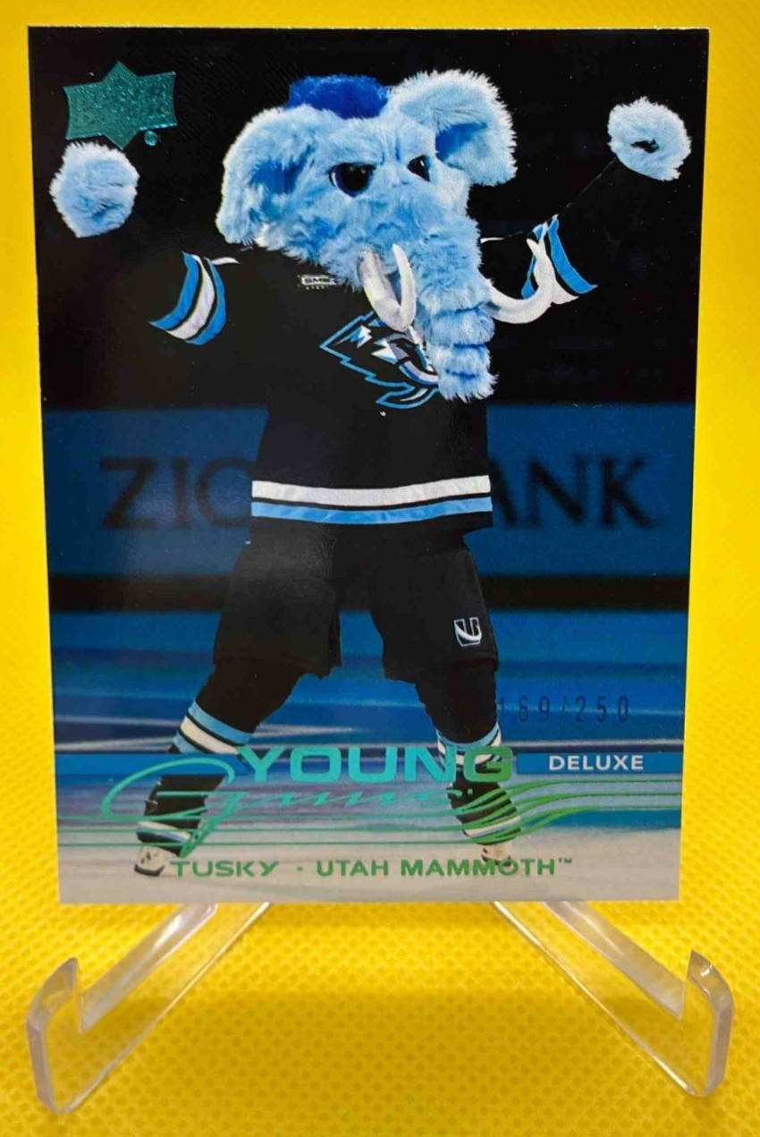 2025-26 Upper Deck Series 2 Tusky Young Guns Deluxe /250 #498 RC Mammoth