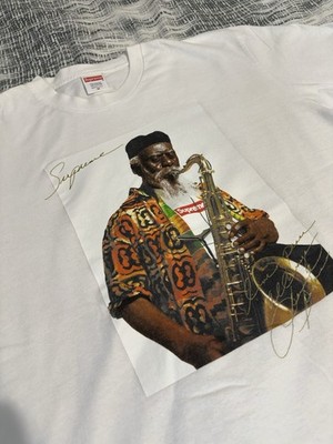 Supreme T Shirt Mens Medium White Pharoah Sanders Photo Graphic