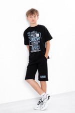 Set boys   Printed T-Shirt  Shorts, Casual Summer Outfit, , Summer, Nosi ...