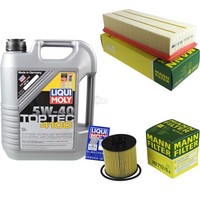 Inspektionspaket 5L Liqui Moly Top Tec 4100 5W-40 FüR VW Touran 1.4 TSI Tiguan