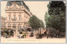 Antique Postcard Boulevard Saint-martin, Paris Scene Paris, Fr 1900s