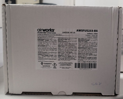AirWorks Splash Free Urinal Screen - Clear - AWSFUS233-BX - BOX OF 10