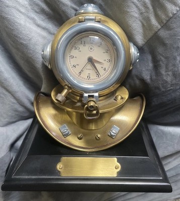 Bey-Berk Copper & Brass Divers Helmet Clock