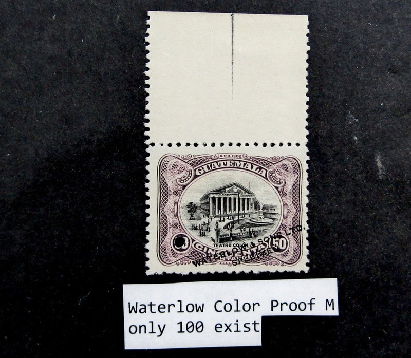 nystamps Guatemala Stamp Waterlow Color Proof Mint Only 100 Exist €300 L10y544