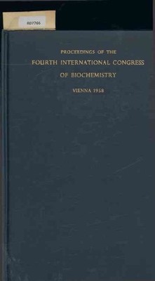 Biochemistry of Wood. Proceedings of the Fourth International Congress of Bioche