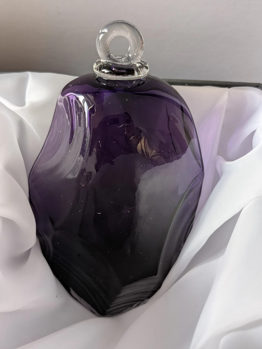 Boule De Noël Meisenthal Arti Violet - Verre Soufflé Main - Décoration Violetta