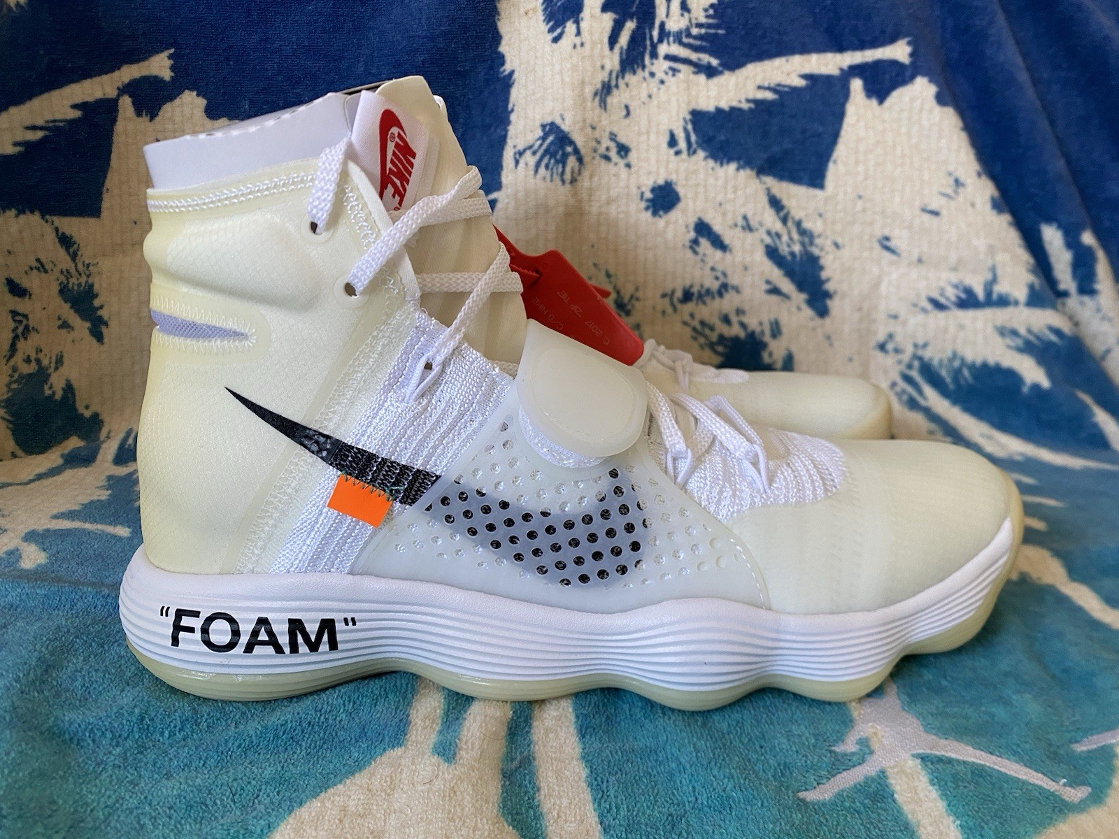 OFF WHITE X NIKE Taglia 11 Nike Off White x Hyperdunk 2017 Flyknit The Ten AJ4758 100