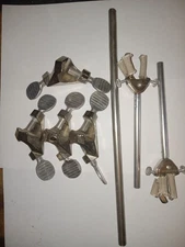 LOT OF VARIOUS FISHER SCIENTIFIC  Retort Stand / Lattice Clamps holders post