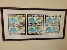 WAR STAMP COLLECTION FRAMED