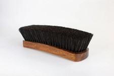 Meltonian professional soft bristles Horsehair shoe shine brush, 8" black