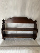 Wood Hanging Shelf Vintage  Knick Knack Sophisticated Wall Decor
