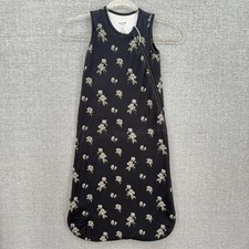 Kyte Baby Sleep Bag Medium 12-18 Months 1.0 Tog Black Floral Wearable Blanket