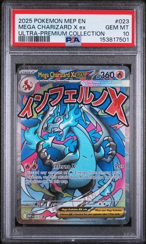 MEGA CHARIZARD X EX UPC Black Star Promo #023 PSA 10 Gem Mint Pokemon