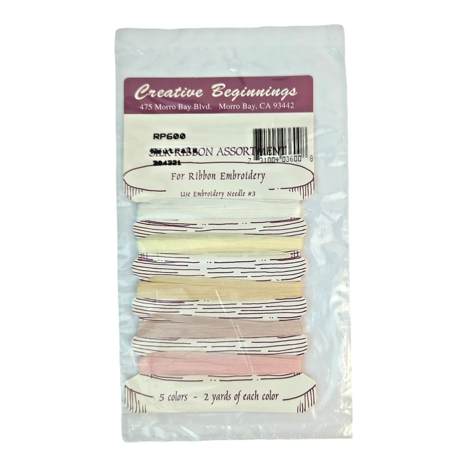 Lot of 9 Silk Ribbon Assortments Embroidery | Creative Beginnings 45 Colors NOS - Image 2 of 4