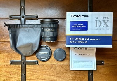 Mint! Tokina AF 12-28mm f4 AT-X Pro APS-C Lens Canon EF - Box & Padded Case!