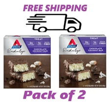 Atkins Endulge Treat, Chocolate Coconut Bar, Keto Friendly, 5 Ct (2 Pk)