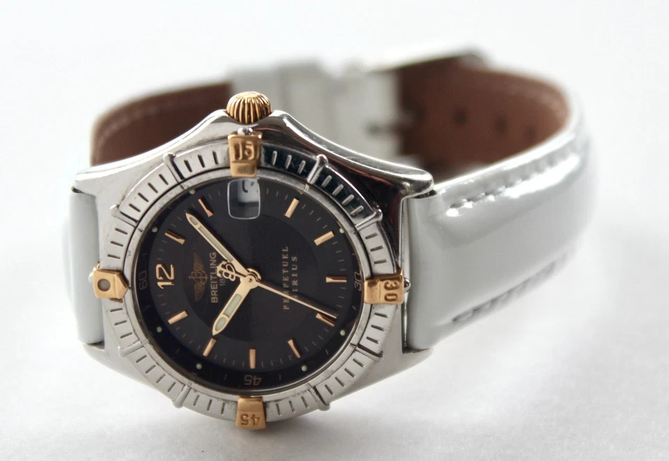 BREITLING womens watch, B62021 WINDRIDER PERPETUAL SIRIUS, GOLD accents, WOW!!! - Image 3 of 4