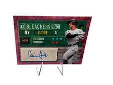 Aaron Judge 2019 Panini Donruss Bleachers Inc Pink Firework Auto #BI-AJ Yankees