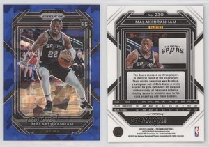 2022-23 Panini Prizm Blue Ice Prizm /125 Malaki Branham #230 Rookie RC