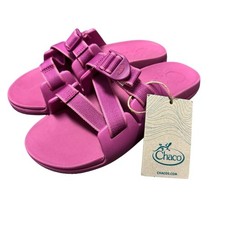 NEW Chaco Chillos Slides Kids Buckle Sandals Outskirt Fuchsia Pink US 5 NWT