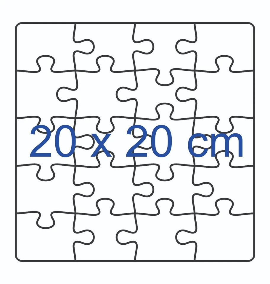 Jigsaw Puzzle MDF Laser Cut Craft Blanks in Various Sizes - Image 2 of 4