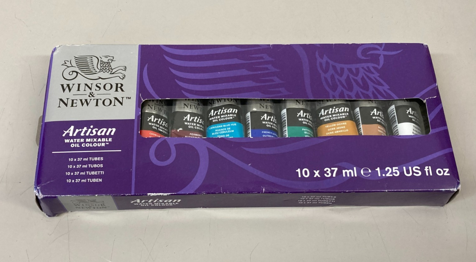 Color Paint Set, 1.25-oz (37ml) Tubes, Set Of 10