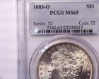 1883-O PCGS MS65 Morgan Silver Dollar, * Very Nice*