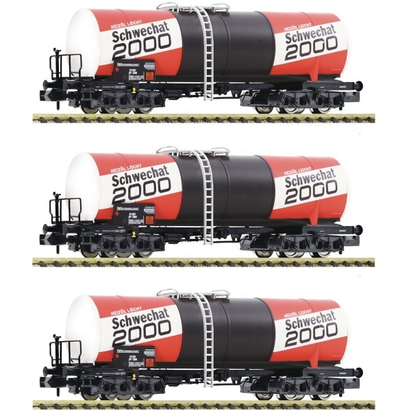 Fleischmann 6660073 N 3Er Set Kesselwagen, ÖBb, Ep. Iv 'Schwechat 2000' N + Neu-image